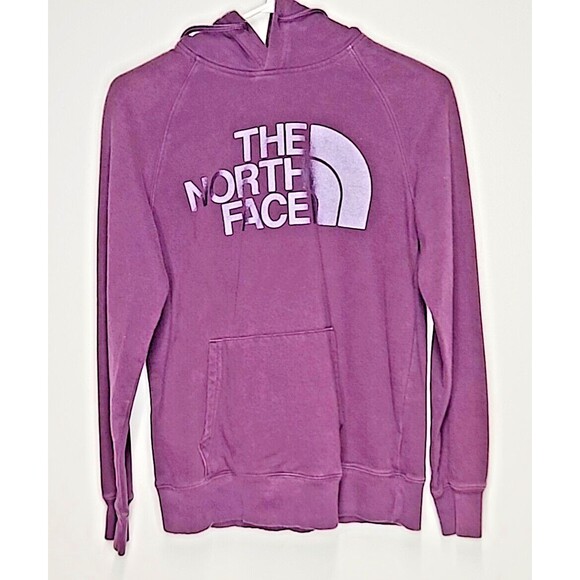 THE NORTH FACE WOMEN's HALF DOME PULLOVER HOODIE XS BLACKBERRY WINE EUC - Picture 7 of 8